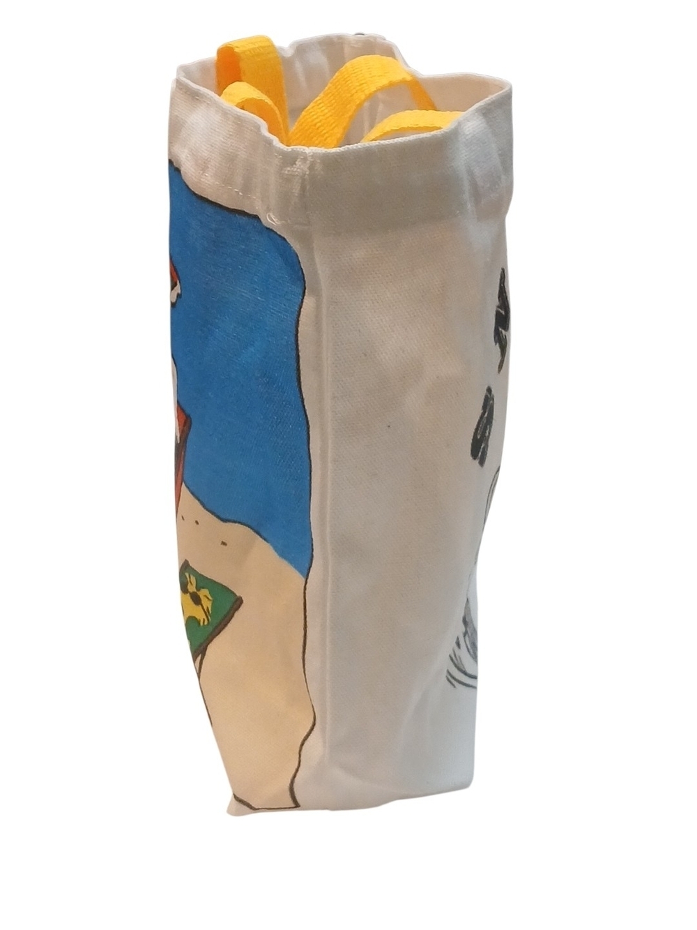 Peanuts -Small Tote Bag Double Sided,1 Side Snoopy at the Beach & 1 Playing Ball - Picture 4 of 12
